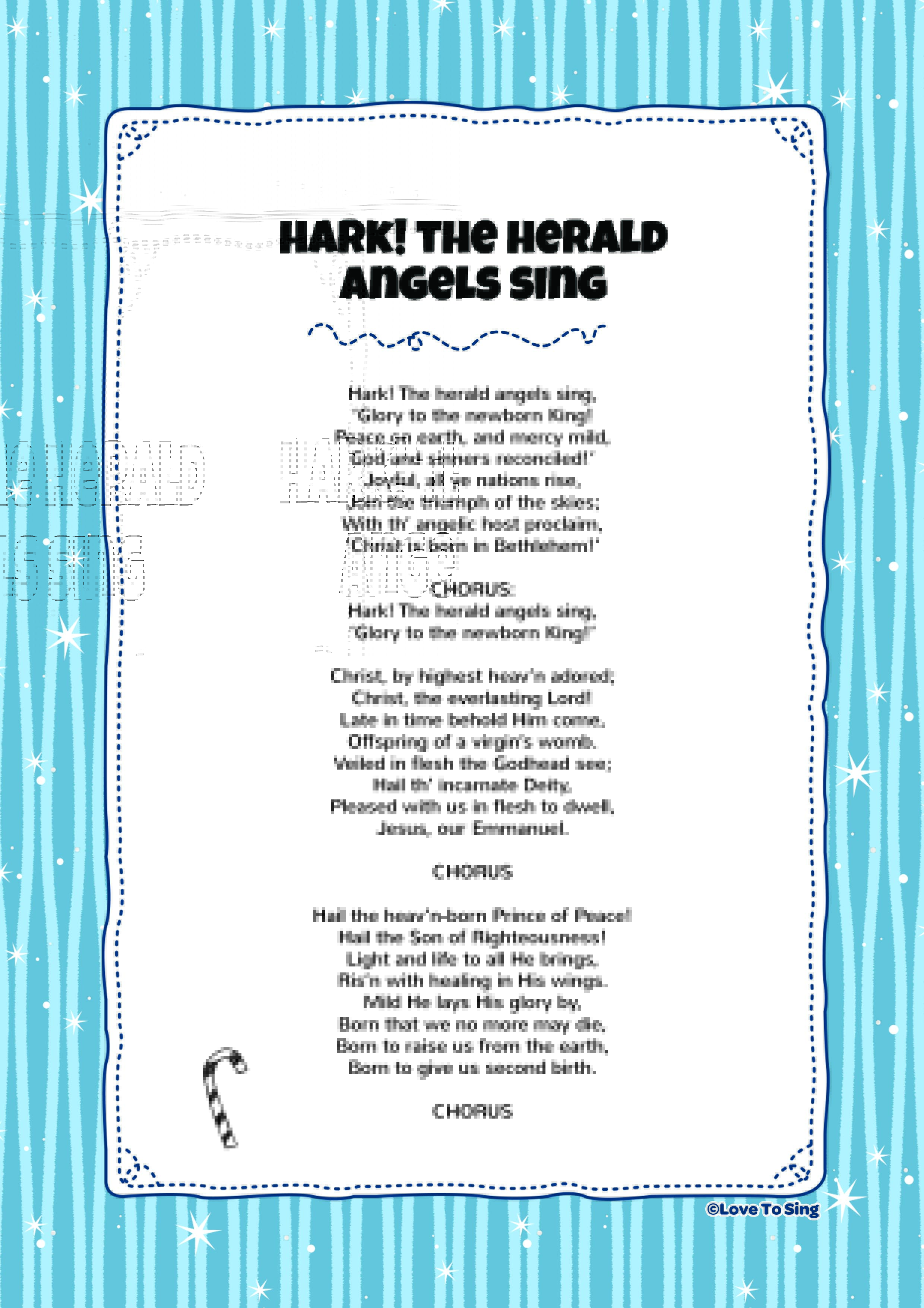 Hark! The Herald Angels Sing Kids Video Song with FREE Lyrics