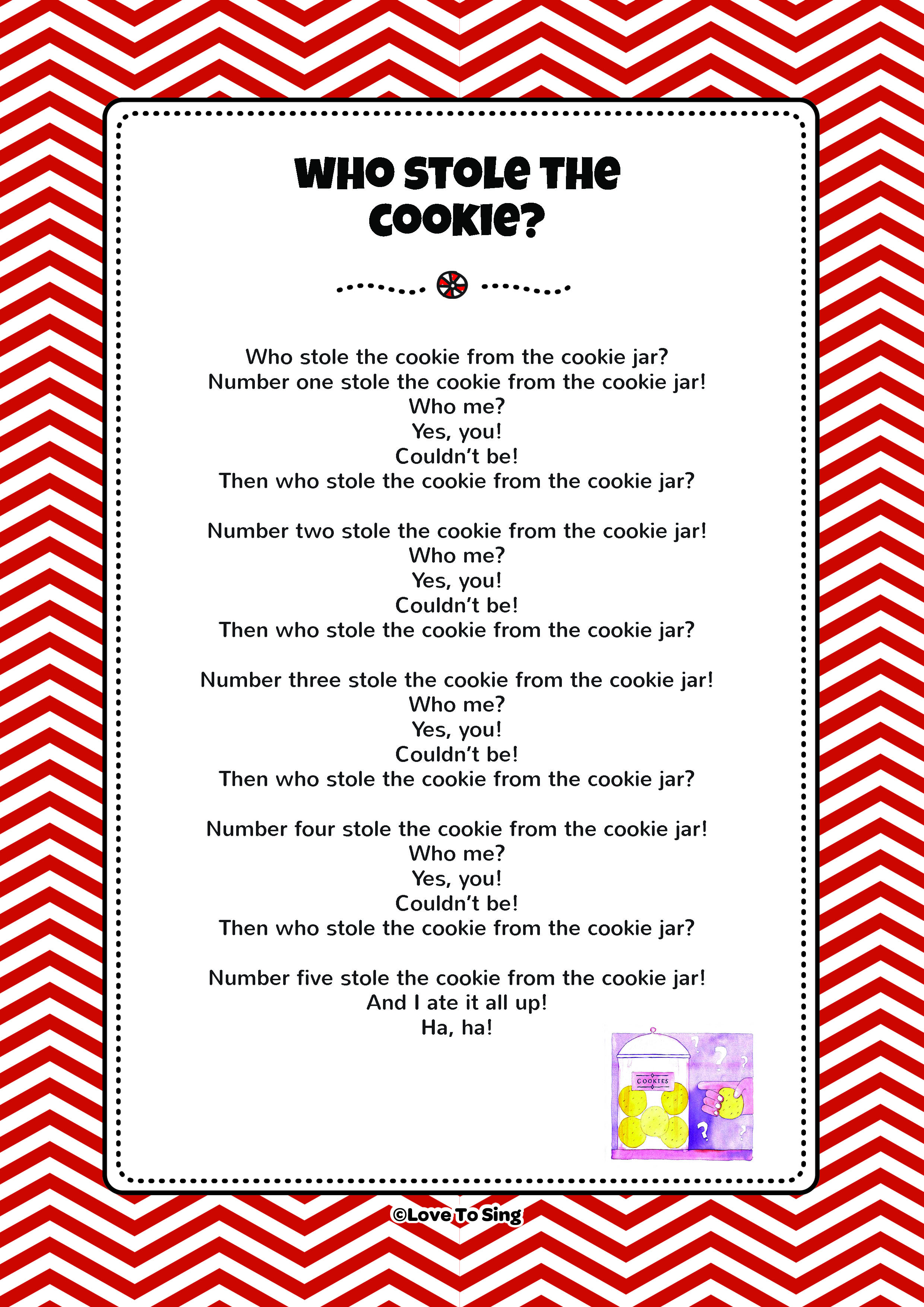 Cookies in the cookie jar song