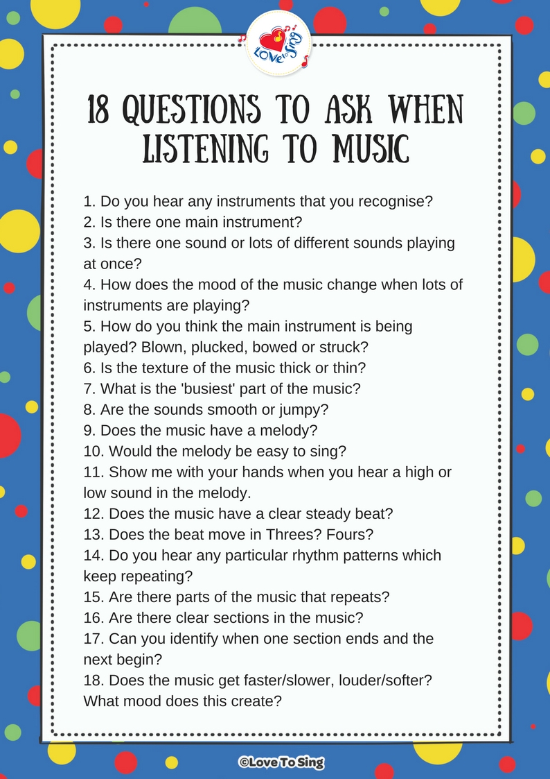 essay questions for music