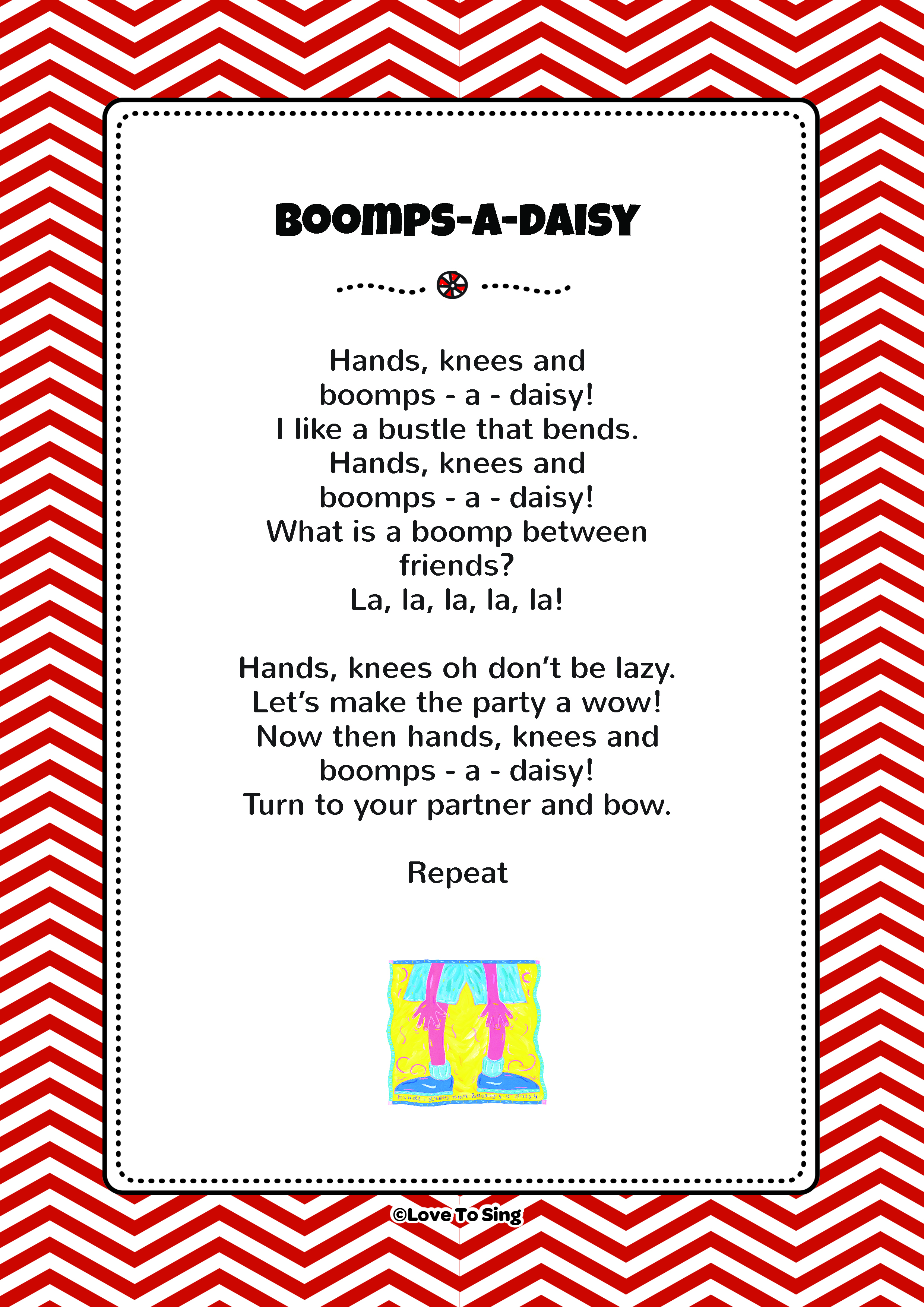 Boomps a Daisy Action Song  FREE Video Song, Lyrics & Activities