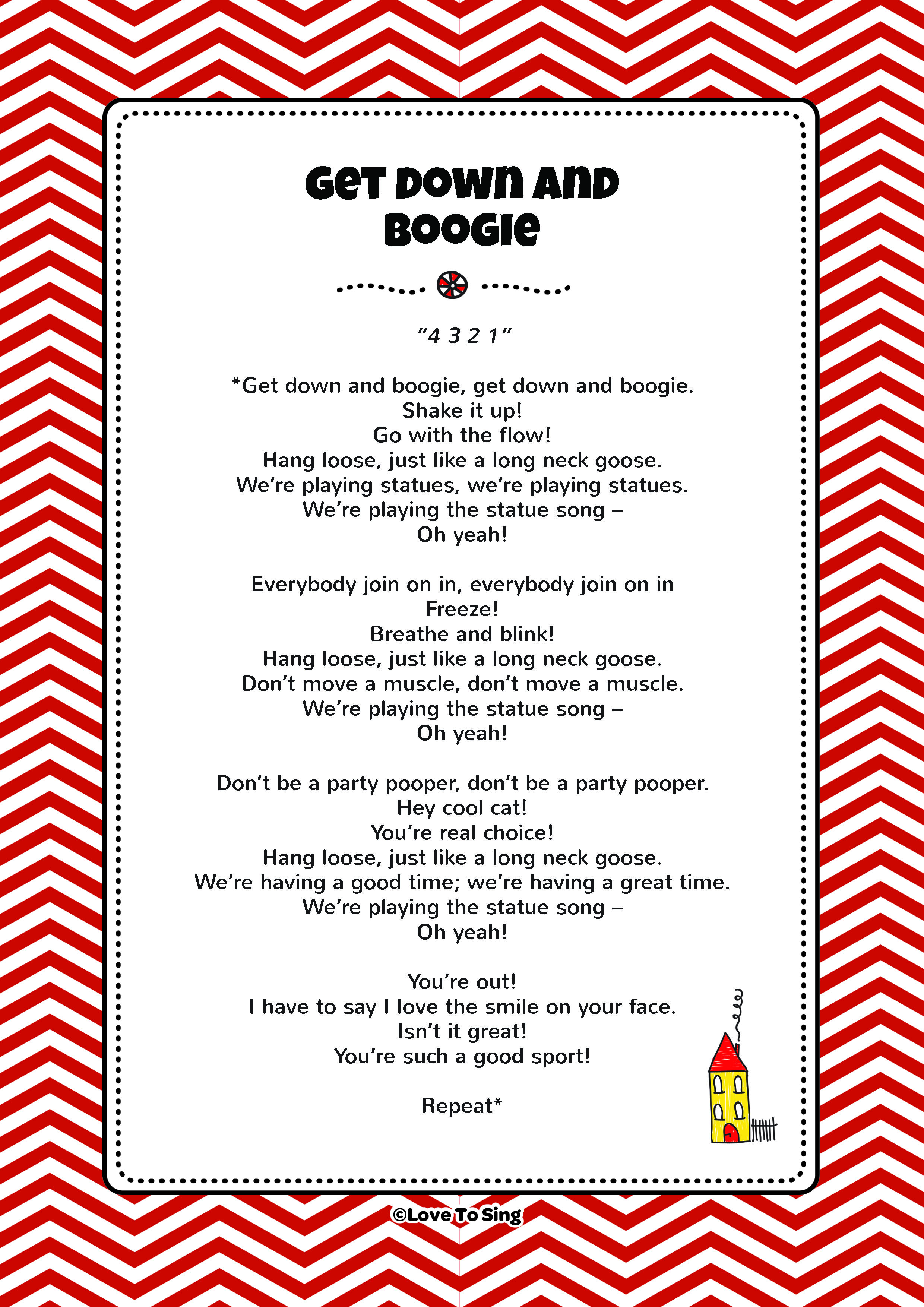 The Freeze Game Freeze Song with Lyrics and Actions