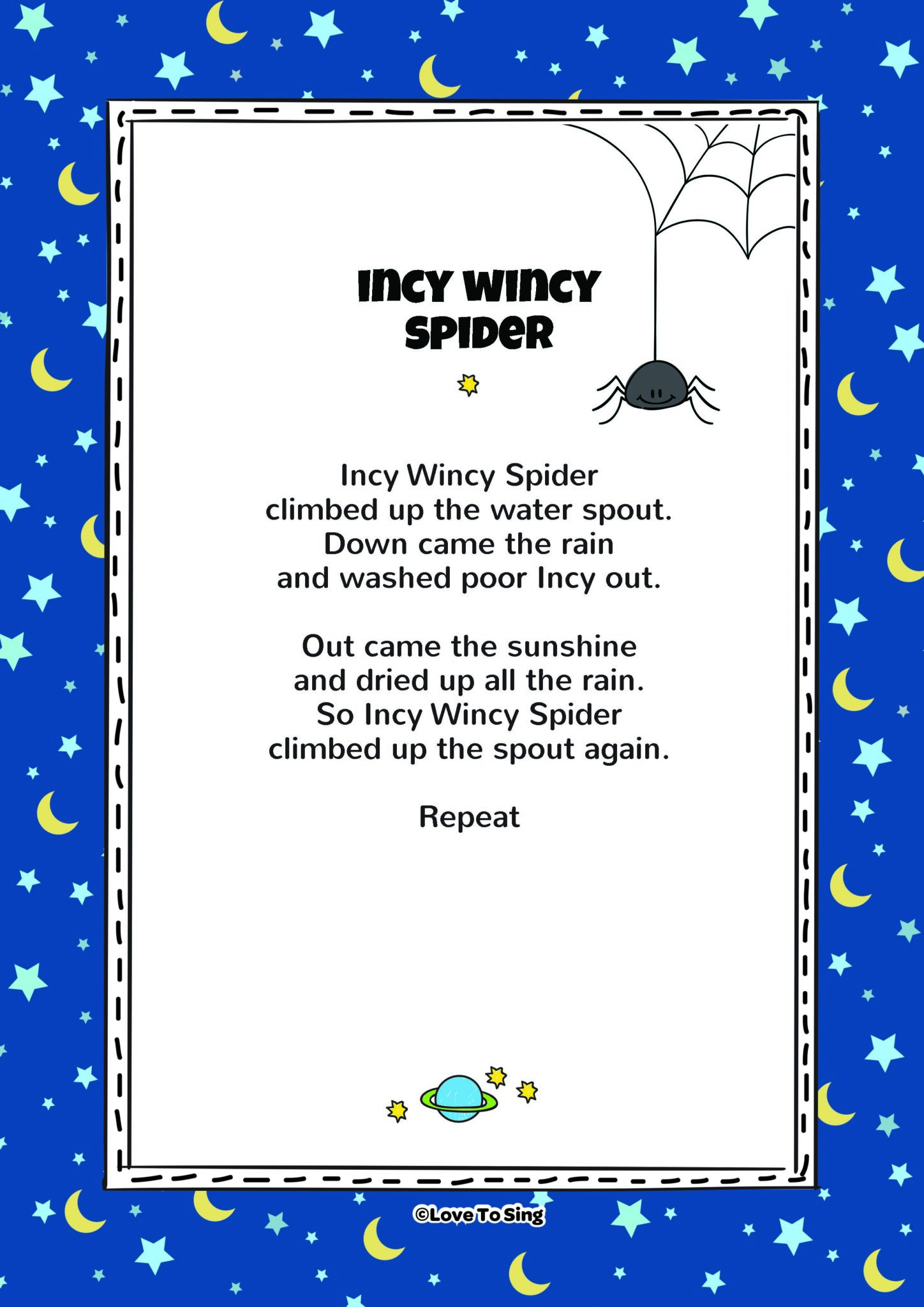 What is the meaning behind Incy Wincy Spider, and what are the