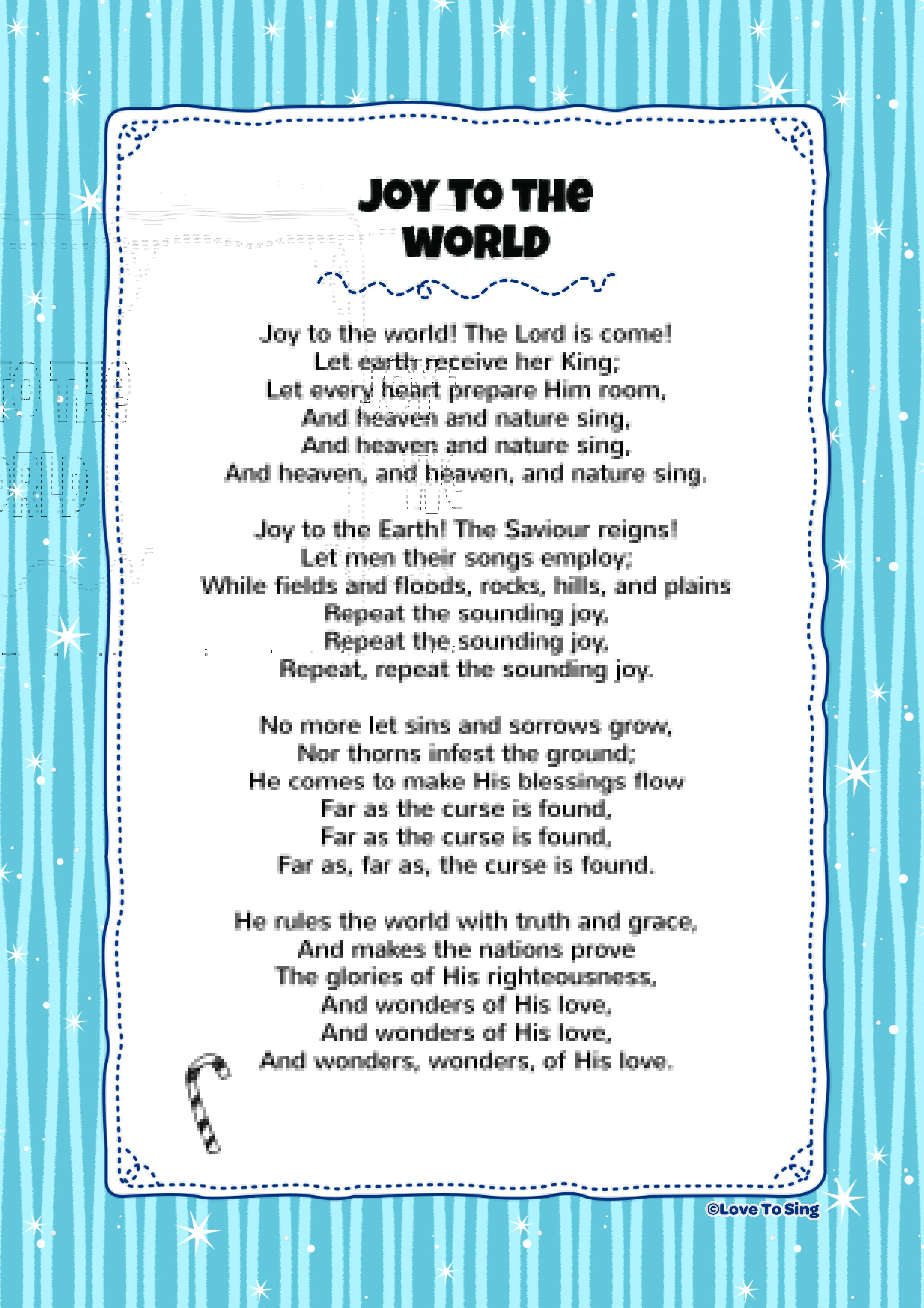 words to the song world for two
