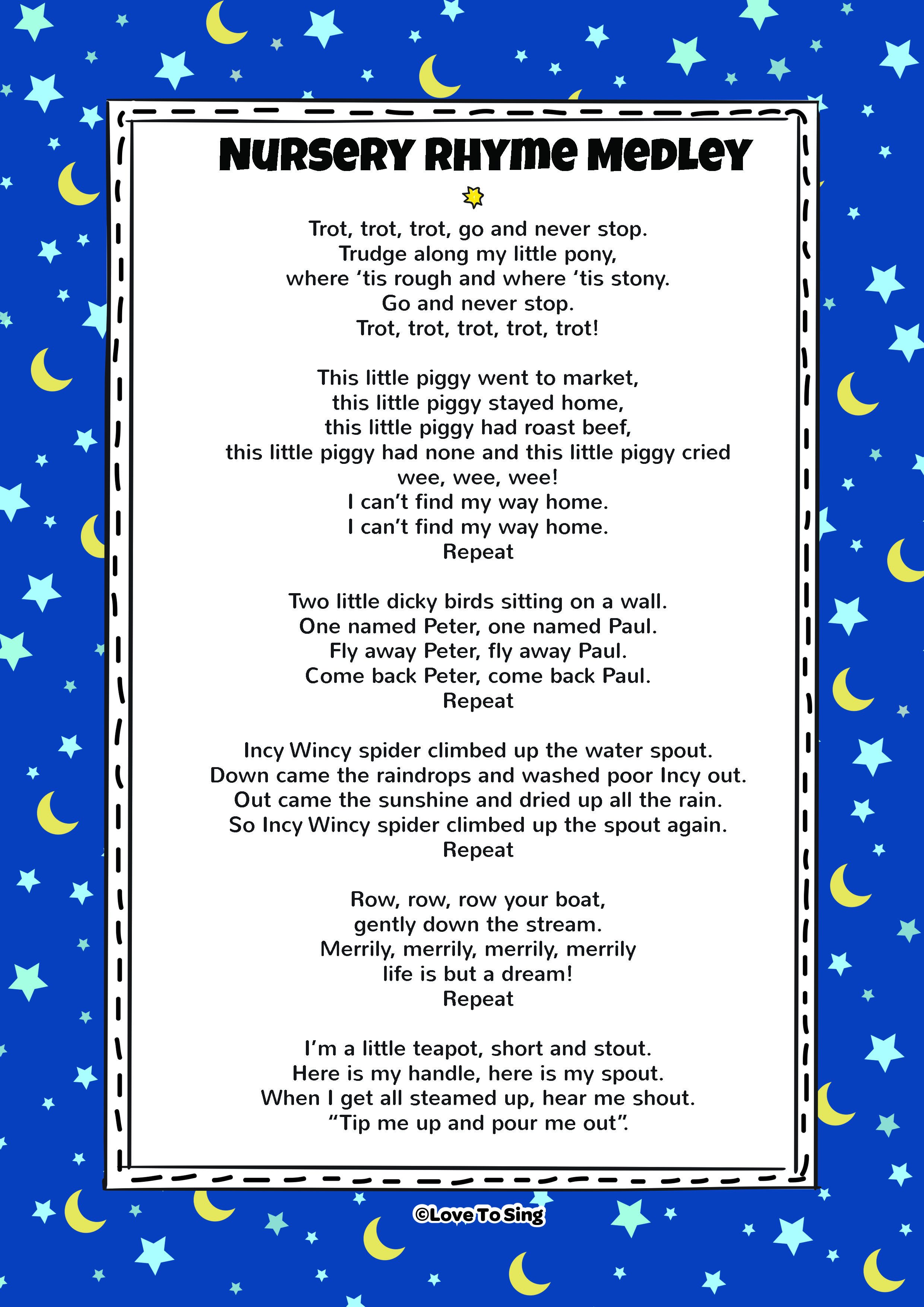 60 Popular Nursery Rhymes For Kids With Lyrics & Music - Little