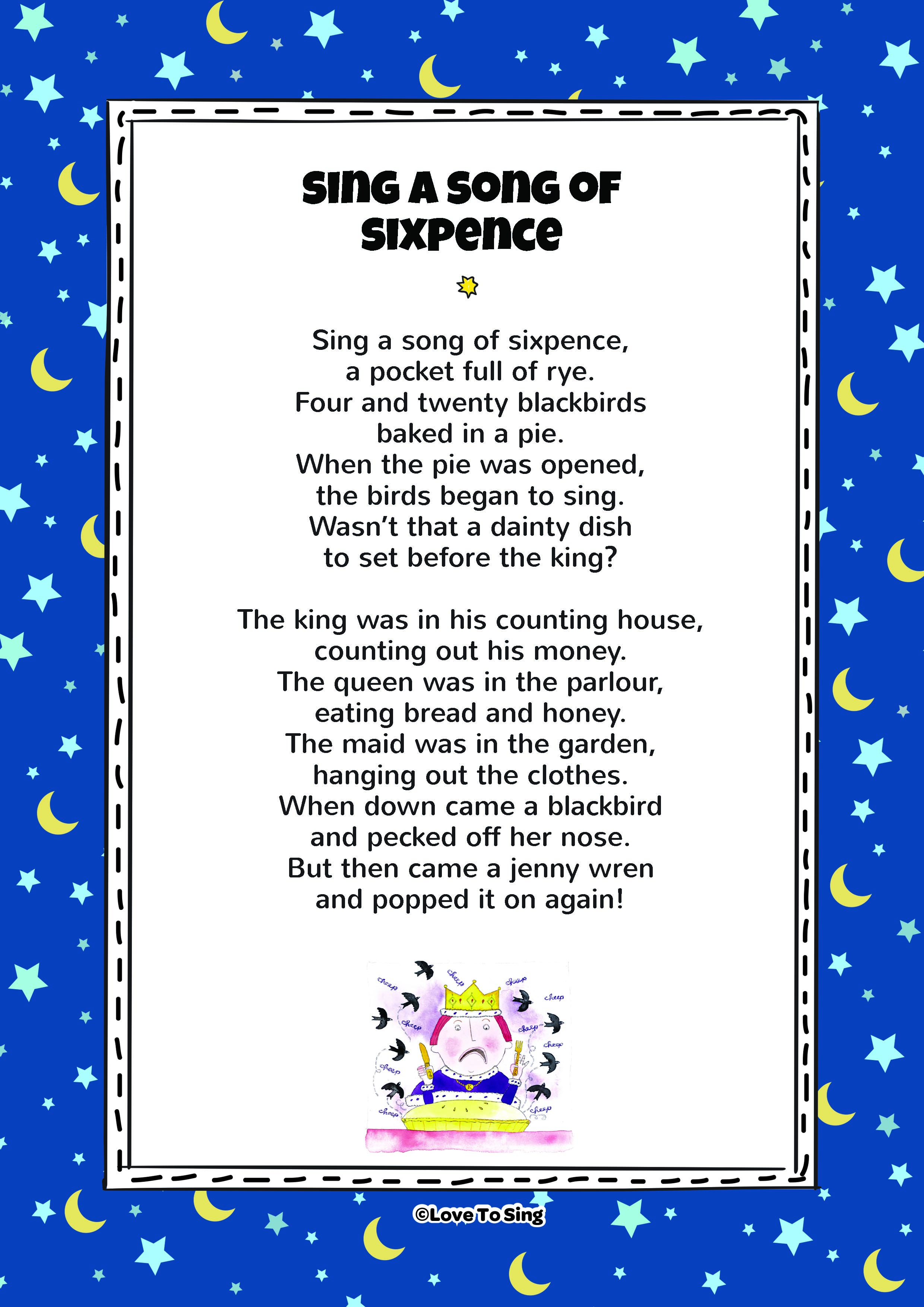 What are the lyrics to 'Sing a Song of Sixpence'? - Classical Music