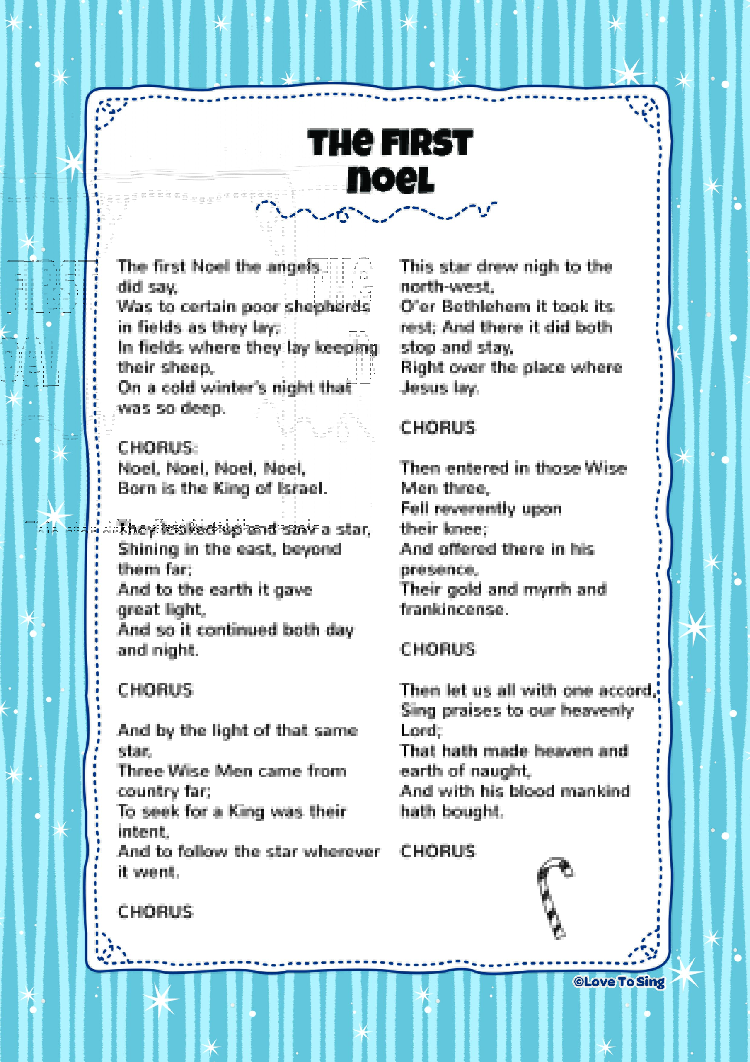The First Noel | Kids Video Song with FREE Lyrics & Activities!