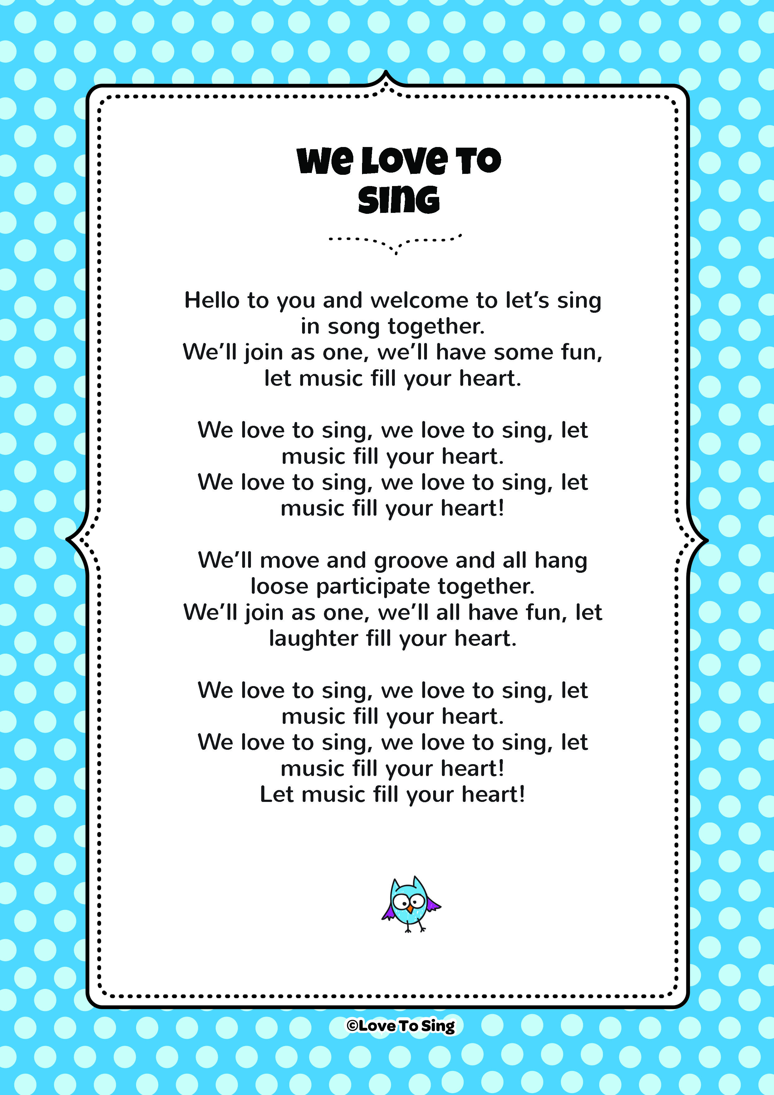 Sing singing singing sing текст песни