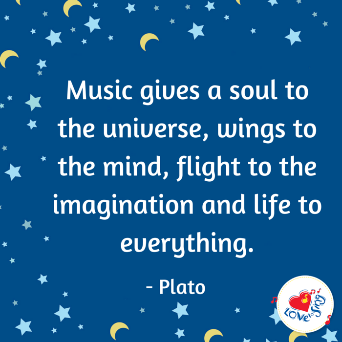 Music Gives a Soul to the Universe