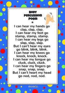 Body percussion poem